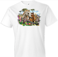 Thumbnail for Hollyhock Horse Tshirt - TshirtNow.net - 1