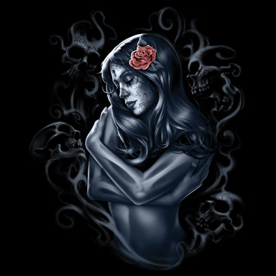 Day Dead Girl Fantasy Tshirt - TshirtNow.net - 2