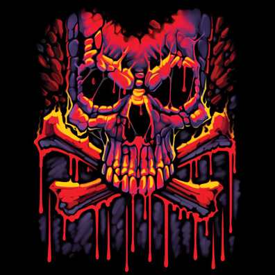 Melting Crossbones Fantasy Tshirt - TshirtNow.net - 2