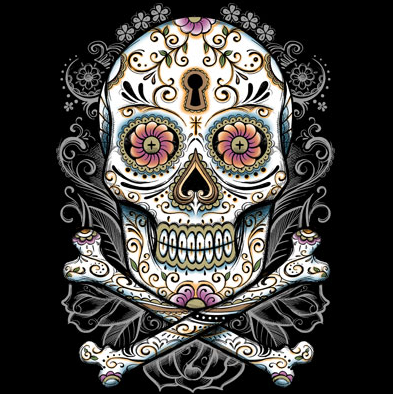 Floral Skull Tshirt - TshirtNow.net - 2