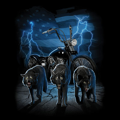 Wolf Bike Tshirt - TshirtNow.net - 2