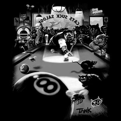 Cats Suck Saloon Tshirt - TshirtNow.net - 2
