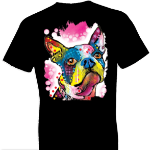 Neon Boston Terrier Tshirt - TshirtNow.net - 1