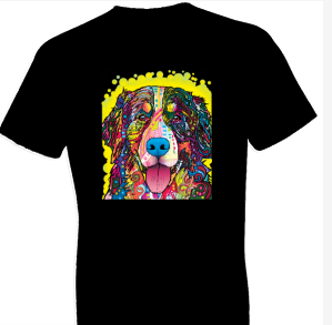 Neon Bernese Mountain Dog Tshirt - TshirtNow.net - 1