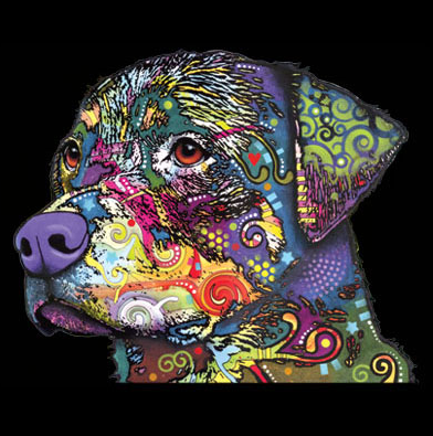 Neon Rottweiler Tshirt - TshirtNow.net - 2