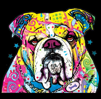 Thumbnail for Neon Bulldog Tshirt with Large Print - TshirtNow.net - 2