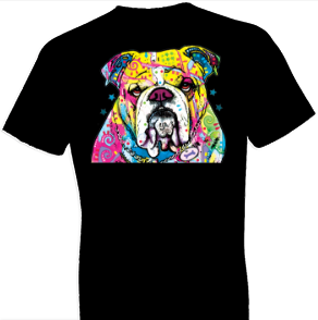 Neon Bulldog Tshirt with Large Print - TshirtNow.net - 1