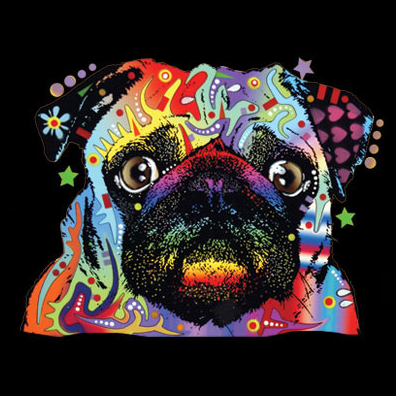 Neon Pug Dog Tshirt - TshirtNow.net - 2