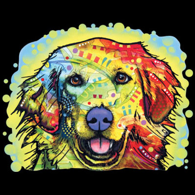 Neon Golden Retriever Tshirt - TshirtNow.net - 2