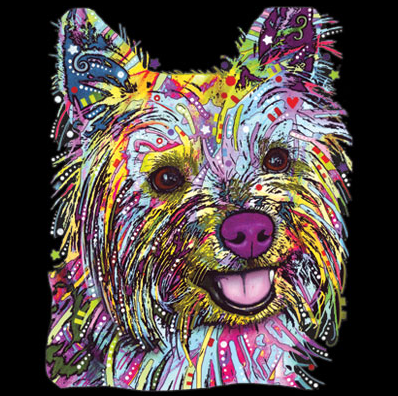 Neon Yorkie Tshirt - TshirtNow.net - 2