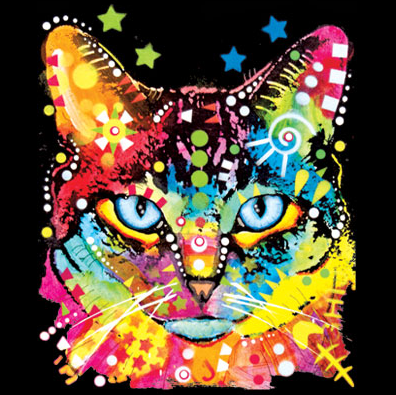 Neon Blue Eyes Cat Tshirt - TshirtNow.net - 2