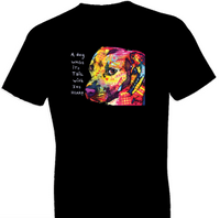 Thumbnail for Neon Gratitude Pitbull Tshirt with Small Print - TshirtNow.net - 1