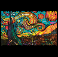 Thumbnail for Neon Starry Night Tshirt - TshirtNow.net - 2