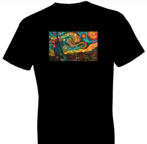 Neon Starry Night Tshirt - TshirtNow.net - 1
