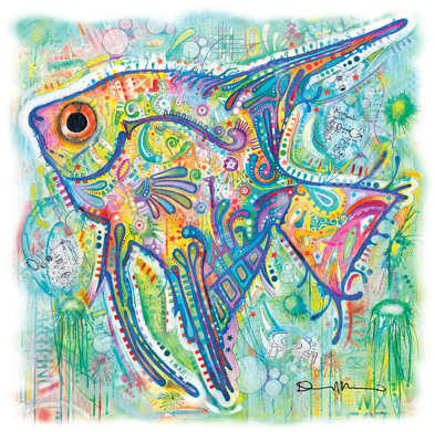 Neon Angel Fish Tshirt - TshirtNow.net - 2