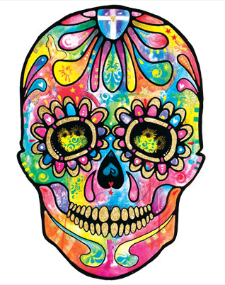 Neon Skull Day of The Dead Tshirt - TshirtNow.net - 2