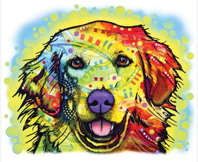 Neon Golden Retriever 2 Tshirt - TshirtNow.net - 2