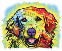 Thumbnail for Neon Golden Retriever 2 Tshirt - TshirtNow.net - 2