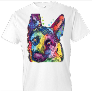 Neon German Shepherd 2 Tshirt - TshirtNow.net - 1