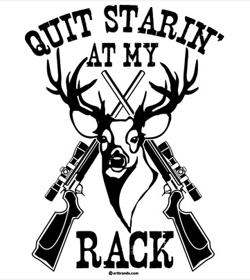Quit Starin' at My Rack (White) Country Tshirt - TshirtNow.net - 2