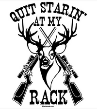 Thumbnail for Quit Starin' at My Rack (White) Country Tshirt - TshirtNow.net - 2