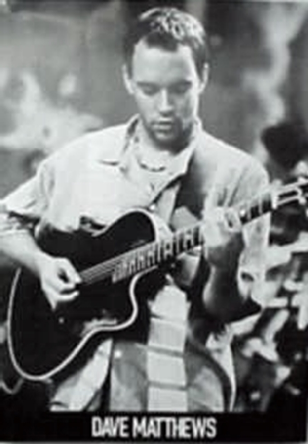 Dave Mathews B&W Guitar Poster - TshirtNow.net