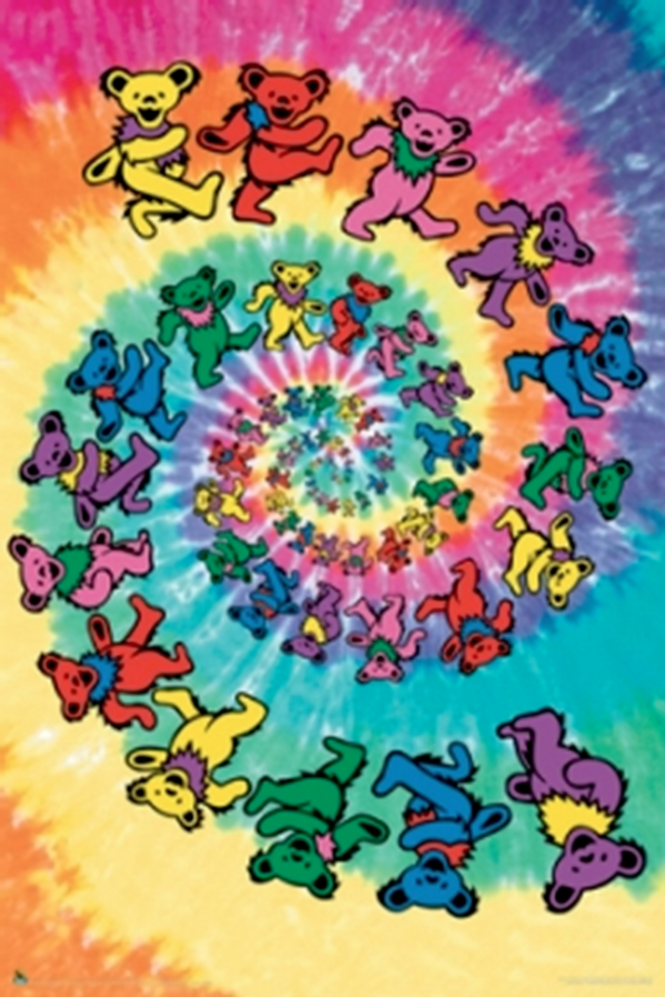 Grateful Dead- Spiral Bears Poster - TshirtNow.net