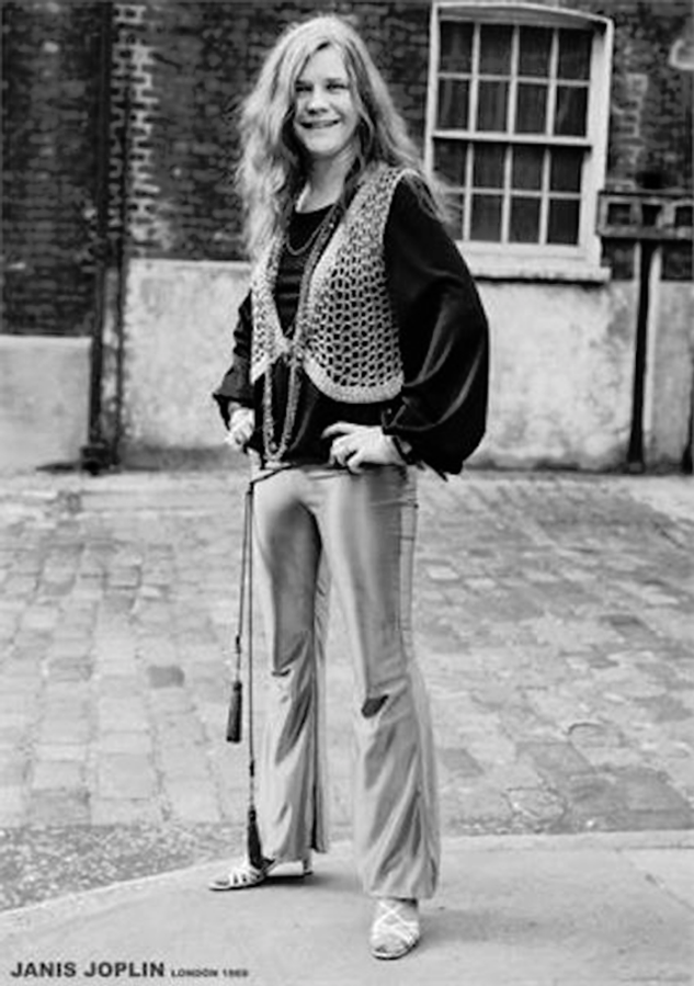 Janis Joplin- London 1969 (Black+White) Poster - TshirtNow.net