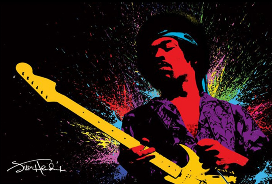 Jimi Hendrix- Paint Poster - TshirtNow.net