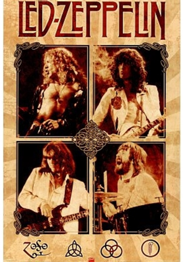 Led Zeppelin Parchment Poster - TshirtNow.net