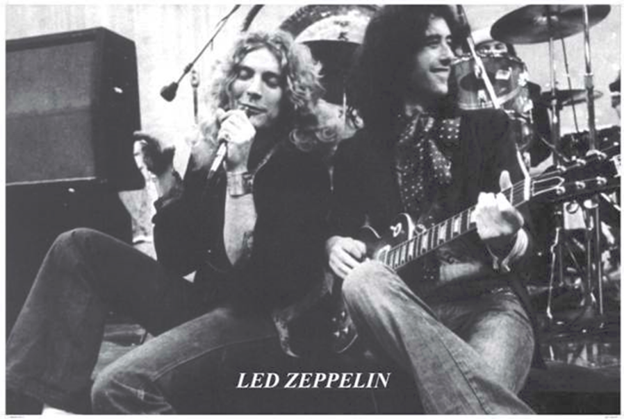 Led Zeppelin Plant and Page Sitting Poster - TshirtNow.net