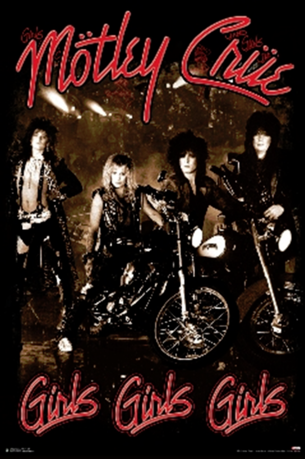 Motley Crew Girls Girls Girls Poster - TshirtNow.net