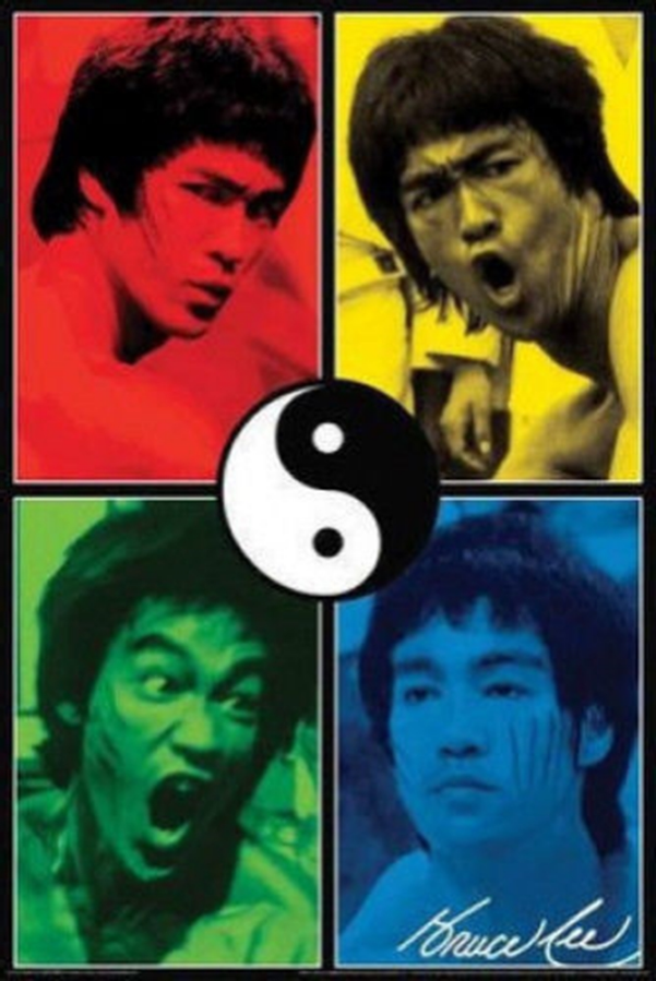 Bruce Lee Color Quad Poster - TshirtNow.net