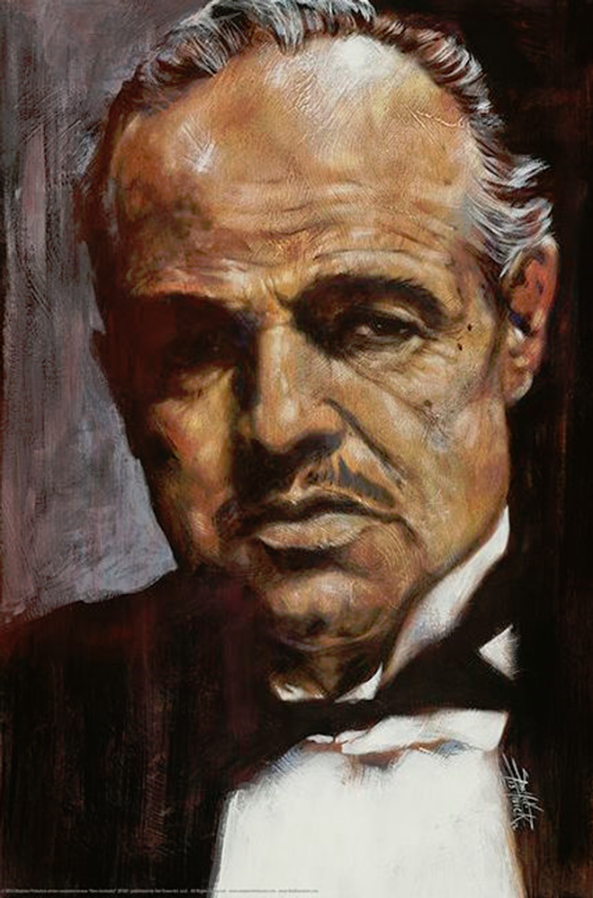 Godfather Don Corleone by Fishwick Poster - TshirtNow.net