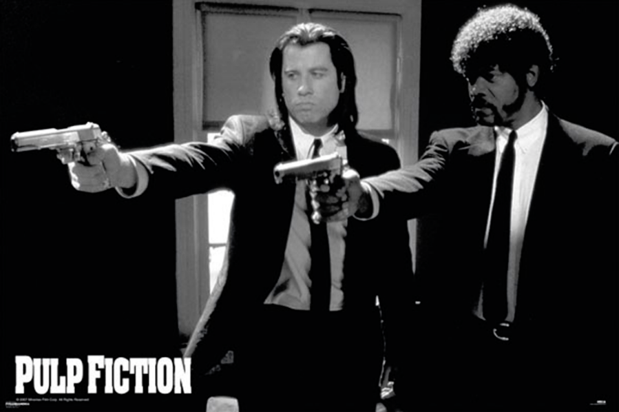 Pulp Fiction Vincent and Jules Guns Poster - TshirtNow.net