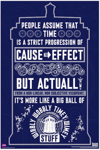Thumbnail for Doctor Who Wibbly Wobbly Poster - TshirtNow.net