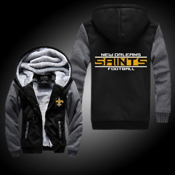 NFL NEW ORLEANS SAINTS THICK FLEECE JACKET
