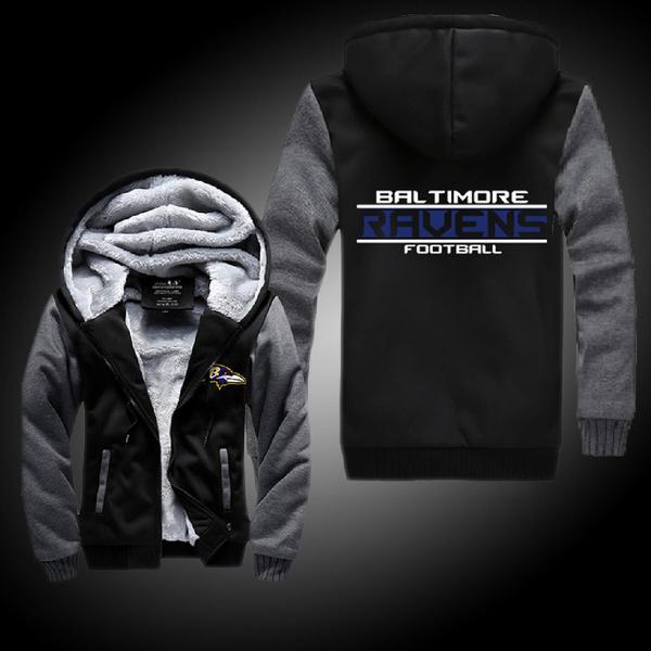 NFL BALTIMORE RAVENS THICK FLEECE JACKET