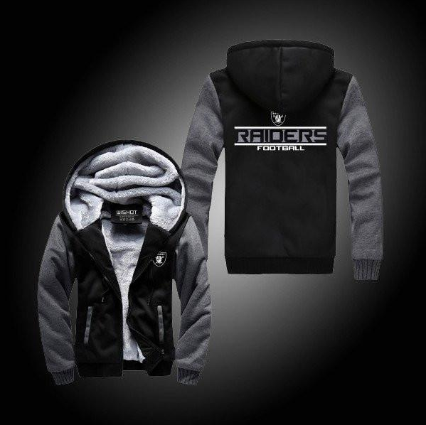 NFL OAKLAND RAIDERS THICK FLEECE JACKET