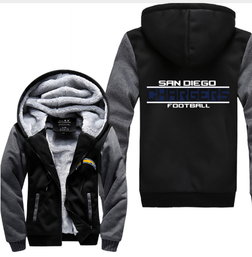 NFL SAN DIEGO CHARGERS THICK FLEECE JACKET
