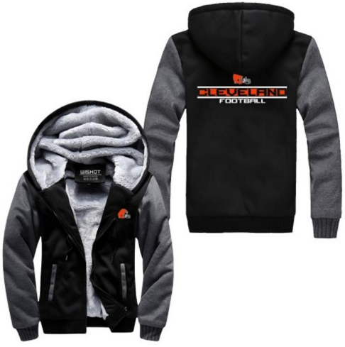 NFL CLEVELAND BROWNS THICK FLEECE JACKET