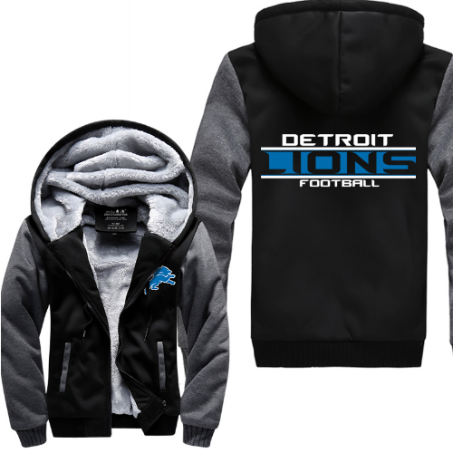NFL DETROIT LIONS THICK FLEECE JACKET