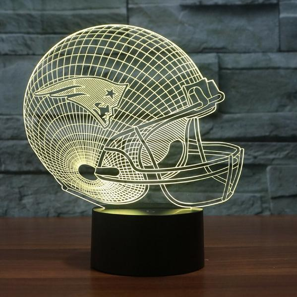 NFL NEW ENGLAND PATRIOTS 3D LED LIGHT LAMP