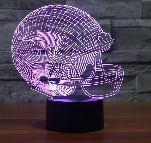 NFL NEW ENGLAND PATRIOTS 3D LED LIGHT LAMP