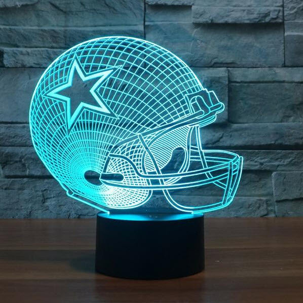 NFL DALLAS COWBOYS 3D LED LIGHT LAMP