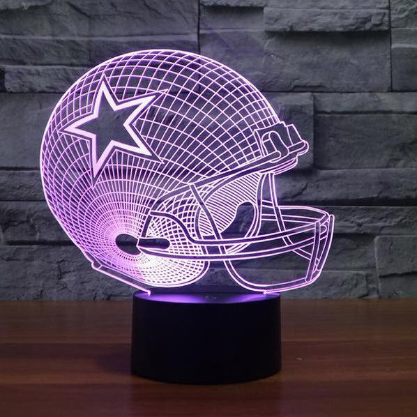 NFL DALLAS COWBOYS 3D LED LIGHT LAMP