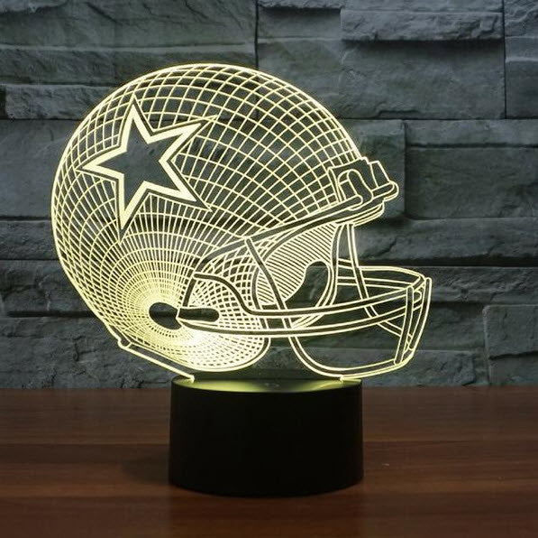 NFL DALLAS COWBOYS 3D LED LIGHT LAMP