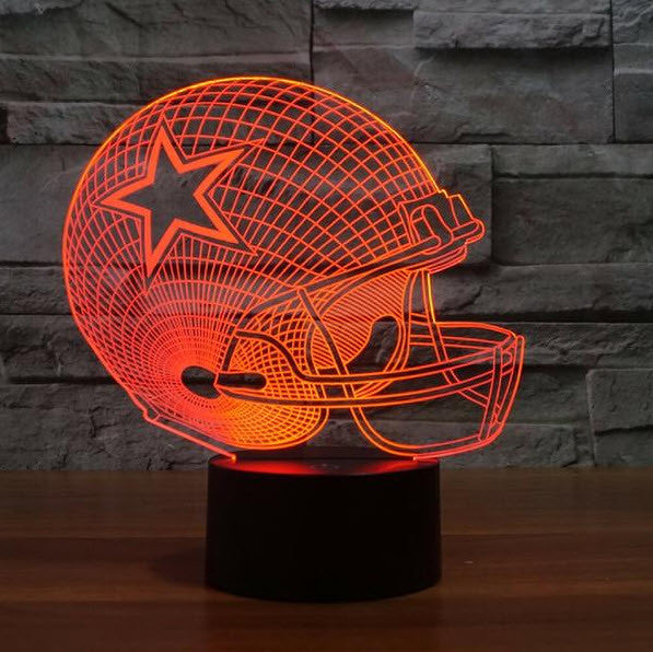 NFL DALLAS COWBOYS 3D LED LIGHT LAMP
