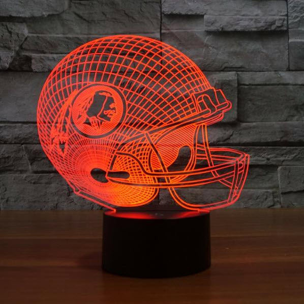 NFL WASHINGTON REDSKINS 3D LED LIGHT LAMP
