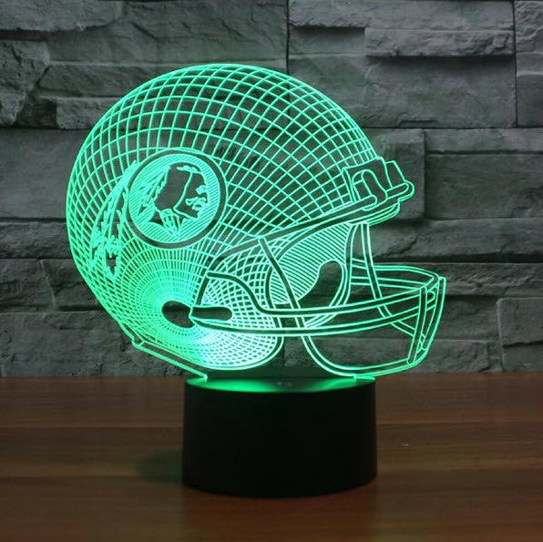 NFL WASHINGTON REDSKINS 3D LED LIGHT LAMP